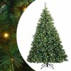 vidaXL Albero di Natale artificiale con 300 LED Verde 210 cm PE e PVC