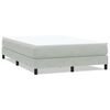 vidaXL Giroletto Molle senza Materasso Grigio Chiaro 160x210cm Velluto