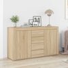 vidaXL Credenza Rovere Sonoma 120 x 36 x 69 cm Legno multistrato