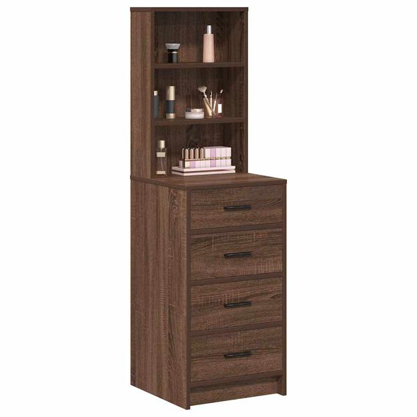 vidaXL Credenza Rovere marrone 40 x 41 x 135 cm Legno multistrato