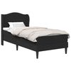 vidaXL Struttura del letto con testiera Nero 90 x 190 cm Similpelle