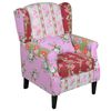 vidaXL Poltrona con Design Patchwork in Tessuto