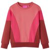 Felpa da Bambino Color Block Rosa e Henn&eacute; 116