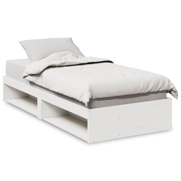 vidaXL Dormeuse senza Materasso Bianca 80x200 cm Legno Massello Pino
