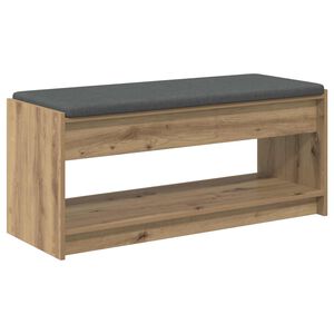 vidaXL Panca per ingresso Rovere Artigianale 103 x 38 x 45 cm
