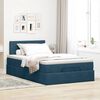 vidaXL Pouf Letto con Materasso Blu Scuro 120x190 cm Velluto