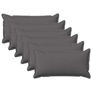 vidaXL Federa 6 pcs HOUTEN Grigio Chiaro 40 x 80 cm Lino