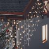 vidaXL Luci a Ghiaccioli a LED 10 m 400 LED Bianco Caldo 8 Funzioni