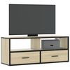 vidaXL Mobile TV Rovere Sonoma 100x31x39,5cm Legno Multistrato Metallo