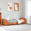 vidaXL Letto senza Materasso Marrone Cera 100x200 cm in Legno di Pino