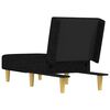 vidaXL Chaise Longue in Tessuto Nero
