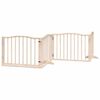 vidaXL Cancello per Cani con Porta Pieghevole 4 Pannelli 320 cm Pioppo