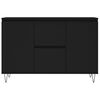 vidaXL Credenza Nera 101,5x35x70 cm in Legno Multistrato