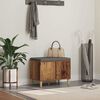 vidaXL Panca per ingresso con cuscino Legno vecchio 60 x 38 x 46 cm