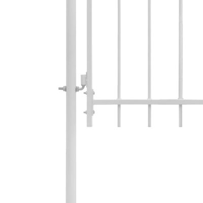 vidaXL Cancello da Giardino in Acciaio 1x2 m Bianco