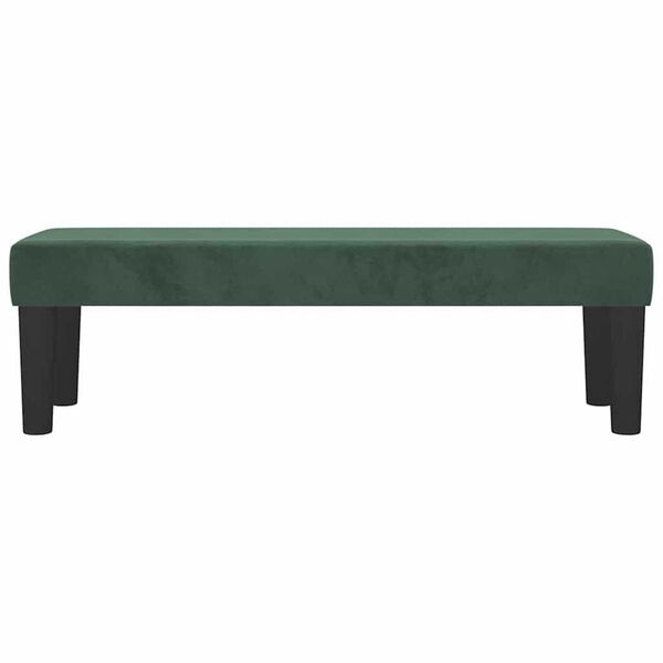 vidaXL | panchina | Verde scuro 100 x 30 x 30 cm Velluto