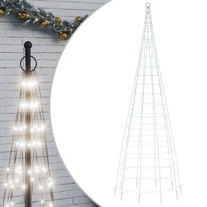 vidaXL Albero di Natale a LED 550 LED Bianco Freddo 300 cm