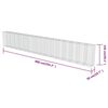 vidaXL Gabbione in Acciaio Zincato Coperto 900 x 50 x 150 cm