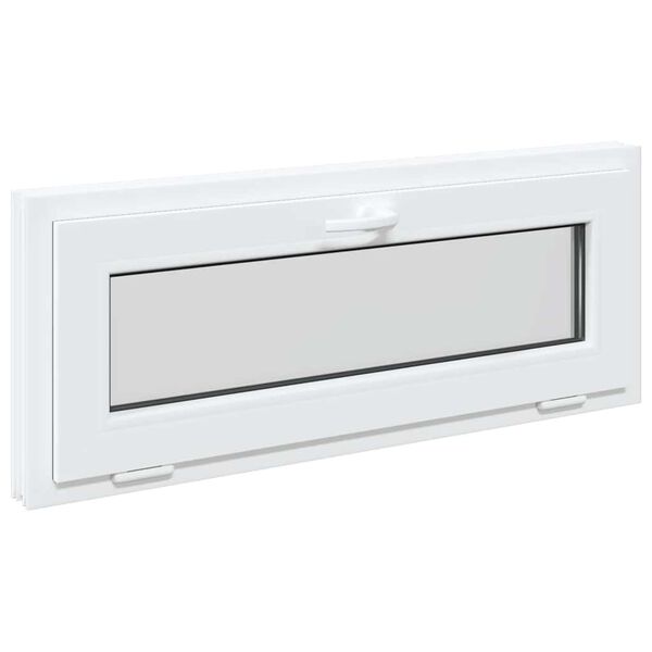 vidaXL Finestra Seminterrato RISOR 100x40 cm Tilt 2 Vetri Bianco