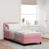 vidaXL Letto a molle con materasso Rosa 80 x 200 cm Velluto