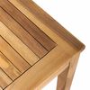 vidaXL panchina con cuscino 2 pcs Marrone e Crema Legno di teak solido