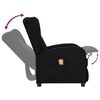 vidaXL Poltrona Alzapersona Massaggiante Nera in Tessuto
