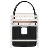 vidaXL Letto a Soppalco con Tunnel Bambini Bianco e Nero 90x200cm Pino