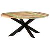 vidaXL Tavolo da Pranzo Rotondo 175x75cm in Legno Massello di Recupero