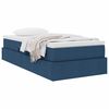 vidaXL Letto con contenitore e materasso Blu 100 x 200 cm Poliestere