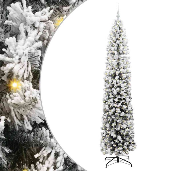 vidaXL Albero di Natale artificiale con 300 LED Verde 240 cm