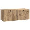 vidaXL Mobile Porta TV da Muro Rovere Artigianale 78,5 x 31 x 30 cm