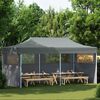 vidaXL Tenda Party Antracite 291 x 580 x 315 cm Tessuto Oxford