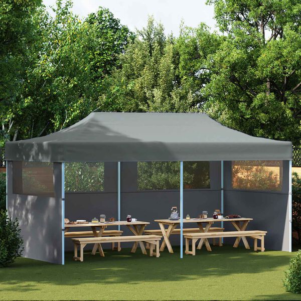 vidaXL Tenda Party Antracite 291 x 580 x 315 cm Tessuto Oxford