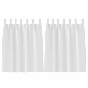 vidaXL Tende Blackout con Anelli 2 pcs Bianco Puro 140 x 140 cm