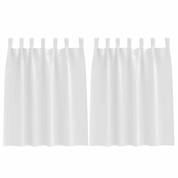 vidaXL Tende Blackout con Anelli 2 pcs Bianco Puro 140 x 140 cm