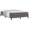 vidaXL Struttura del letto con materasso Grigio 140 x 190 cm Tessuto