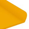 vidaXL Mensola sospesa 2 pcs Giallo senape 100 x 9 x 2,5 cm Acciaio