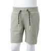 Pantaloncini per Bambini con Coulisse Cachi Chiaro M&eacute;lange 104