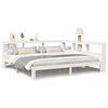 vidaXL Giroletto con Libreria senza Materasso 180x200 cm in Legno Pino