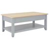 vidaXL Tavolino da Salotto Grigio 100x55x40 cm in Legno
