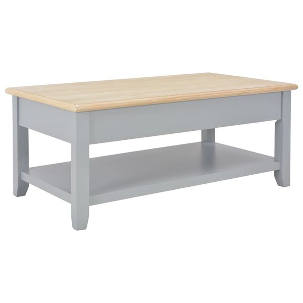vidaXL Tavolino da Salotto Grigio 100x55x40 cm in Legno