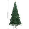 vidaXL Albero di Natale Preilluminato con Palline 240 cm Verde