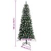 vidaXL Albero di Natale artificiale con 300 LED Verde 180 cm