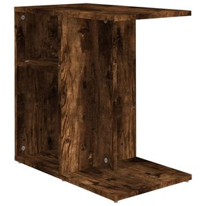 vidaXL Tavolino da Salotto Rovere Fumo 50x30x50cm Legno Multistrato