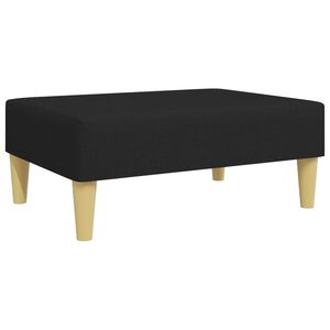 vidaXL Poggiapiedi Nero 77x55x31 cm in Tessuto