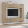 vidaXL Set Mobili Porta TV 8pz Rovere Sonoma in Legno Multistrato