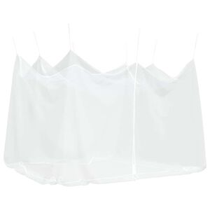 vidaXL Zanzariera per Esterni 220 Maglie Bianca 300x300x250 cm