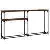 vidaXL Tavolo Consolle Rovere Marrone 145x22,5x75 cm Legno Multistrato