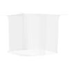 vidaXL Zanzariera Sospesa 156 Rete Bianca 220x200x210 cm