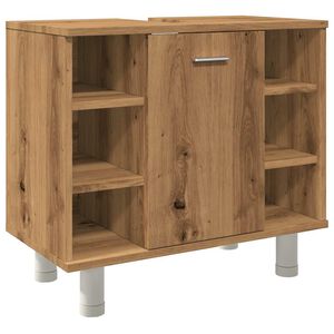 vidaXL Armadietto Bagno Artigianale 60x32x53,5 cm Legno Multistrato
